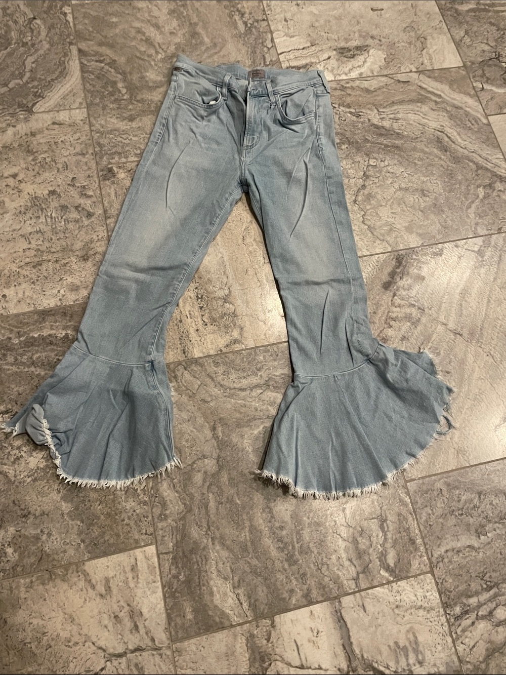 Citizens Of Humanity Light Wash Denim Bell Bottoms